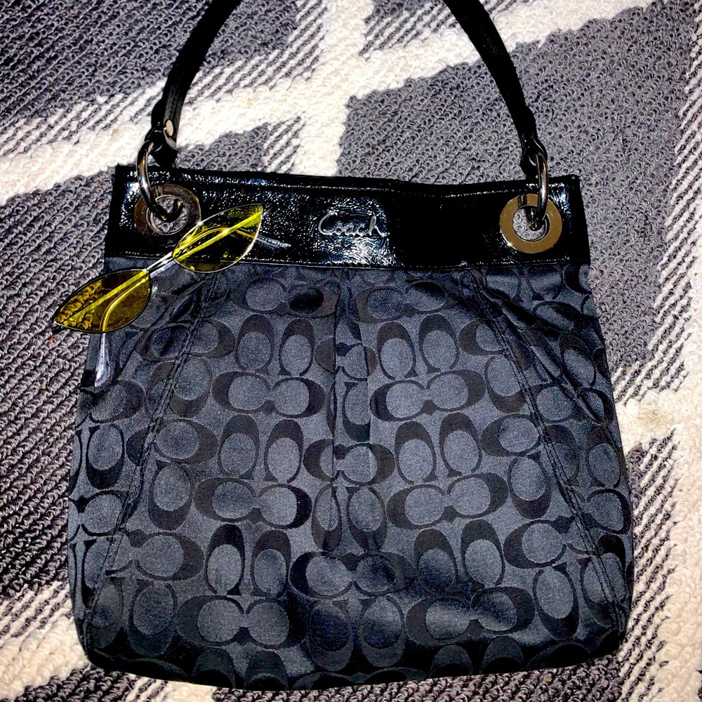 Black/Gray Coach Bag